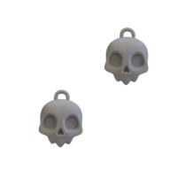 Kit 2 Chaveiros Caveira 3D Acessórios Criativos e Estilosos