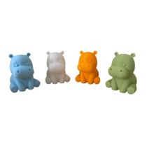 Kit 2 Chaveiros Mini Hipopótamo Fofo Estilo e Diversão no Seu Bolso