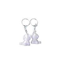 Kit 2 Chaveiros Mini Urso 3D Acessórios para Bolsas e Chaves