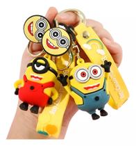 Kit 2 Chaveiros Minions 3d Personagem Chave Carro Bolsa Coleção Desenho
