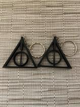 Kit 2 Chaveiros Relíquias da Morte Giratório Impressão 3D Plástico