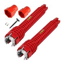Kit 2 Chaves Hidráulica Bombeiro Instalador Pia Torneiro Lavatório Boca 21 a 40mm Multifuncional Kit 2 Chaves Hidráulica Bombeiro Instalador Pia Torneiro Lavatório Boca 21 a 40mm Multifuncional