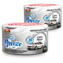 Kit 2 Cheirinhos Aromatizante Breeze Gel Carro Novo Proauto 60g