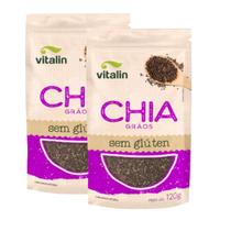 Kit 2 Chia Grãos 150g Vitalin