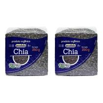 Kit 2 Chias em Grãos Ecobio Orgânica Alto Vácuo - 500g