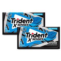 Kit 2 Chiclete Trident Fresh Intense 8g com 5 Unidades