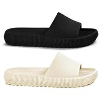 Kit 2 Chinelo Feminino Nuvem Anatômico Confortável Leve