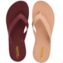 Kit 2 Chinelo Sandália Feminina Ortopédica Leve Anatômica