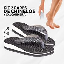 Kit 2 Chinelos Ortopédicos P/Esporão + Calcanheira Tratamento