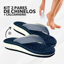 Kit 2 Chinelos Ortopédicos P/Esporão + Calcanheira Tratamento