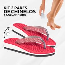 Kit 2 Chinelos Ortopédicos P/Esporão + Calcanheira Tratamento