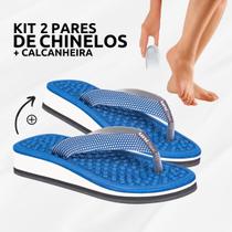 Kit 2 Chinelos Ortopédicos P/Esporão + Calcanheira Tratamento