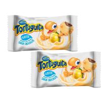 Kit 2 Chocolate Arcor Tortuguita Branco 15,5g Kit 2 Chocolate Arcor Tortuguita Branco 15,5g