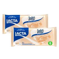 Kit 2 Chocolate Branco Lacta Laka 80g