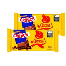 Kit 2 Chocolate Garoto Crunch ao Leite 80g Kit 2 Chocolate Garoto Crunch ao Leite 80g