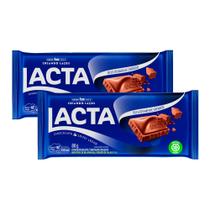 Kit 2 Chocolate Lacta Ao Leite 80g