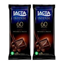 Kit 2 Chocolate Lacta Intense 60% Cacau Café 85g