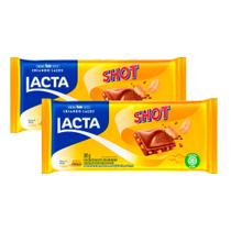 Kit 2 Chocolate Lacta Shot 80g