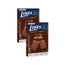 Kit 2 Chocolate Linea Sucralose Zero Açúcar Ao Leite com 30g Kit 2 Chocolate Linea Sucralose Zero Açúcar Ao Leite com 30g