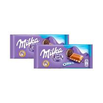 Kit 2 Chocolate Milka Oreo com 100g