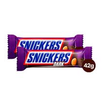 Kit 2 Chocolate Snickers Dark 42g