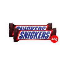 Kit 2 Chocolate Snickers Tradicional 45g Kit 2 Chocolate Snickers Tradicional 45g