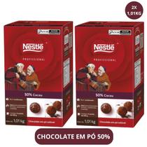 Kit 2 Chocolate Solúvel 50% Cacau Dois Frades Nestlé 1kg