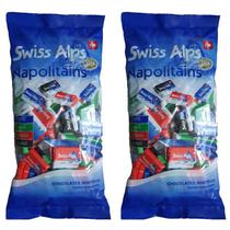 Kit 2 Chocolate Suíço Swiss Alps Napolitains Sortidos 500 gr Kit 2 Chocolate Suíço Swiss Alps Napolitains Sortidos 500 gr