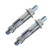 Kit 2 Chumbador CB Parabolt Com Prisioneiro 3/8X80" Bucha Aço Fixação Tijolo Parede Concreto Travamento