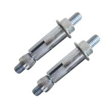 Kit 2 Chumbador CB Parabolt Prisioneiro 1/4X65 Bucha Aço Fixação Tijolo Parede Concreto Travamento
