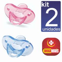 KIT 2 Chupeta Soft Calming Lillo 100% Silicone e Simétrica