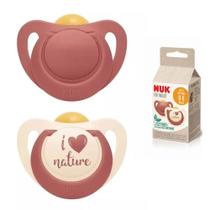 Kit 2 Chupetas 0 a 6 Meses NUK for Nature Latex S1