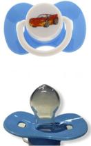 Kit 2 Chupetas Bico Silicone Reto Anatômico Para Menino