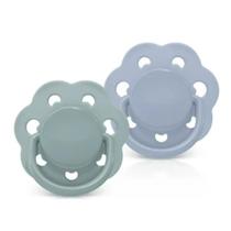 Kit 2 Chupetas Candy Bico Redondo Em Silicone 6m+l Lillo