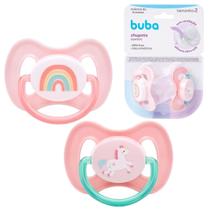 Kit 2 Chupetas Comfort Tam 2 Magic Unicórnio 6 meses 21120 - Buba