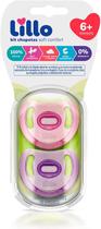 Kit 2 Chupetas de Silicone Soft Comfort Lillo 6+ Menina - 631131 Kit 2 Chupetas de Silicone Soft Comfort Lillo 6+ Menina - 631131
