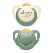 Kit 2 Chupetas For Nature Latex 0-6 Meses Verde - NUK