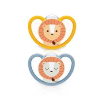 Kit 2 Chupetas Space Boy Ursinho Azul 6+ Meses - Nuk