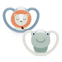 Kit 2 Chupetas Space Silicone 0 a 6 Meses NUK Bico Oral Fit S1
