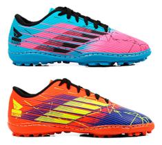 Kit 2 Chuteira Masculina Society Costurada Sintético Grama