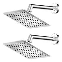 Kit 2 Chuveiros Ducha Quadrado Docolslim De Parede Docol Cromado Brilhante