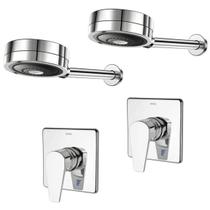 Kit 2 Chuveiros Technoshower E 2 Acab Mono Lift - Docol