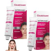 Kit 2 Cicatricure Creme Facial E Colo Antissinais Antirrugas