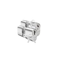 Kit 2 cilindro cromado c/ 4 chaves + parafuso stam original Kit 2 cilindro cromado c/ 4 chaves + parafuso stam original