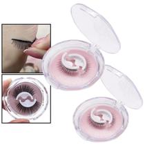 Kit 2 Cílios Postiços Adesivo Volume Natural Reutilizáveis Artesanais Macios Leves