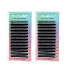 Kit 2 Cílios Y Preto Vol. Brasileiro C 0,07 MIX - Nagaraku