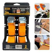 Kit 2 Cinta Amarração Resistente Carga 250kg 5 Metros Rack