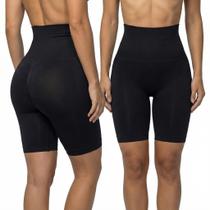 Kit 2 Cintas Bermuda Modeladora Loba Lupo Slim Reduz Culote e Levanta Bumbum - Preto - P Kit 2 Cintas Bermuda Modeladora Loba Lupo Slim Reduz Culote e Levanta Bumbum - Preto - P