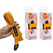Kit 2 Cintas Fita De Yoga Pilates Para Alongamento VP1066 Vollo Sports Amarela