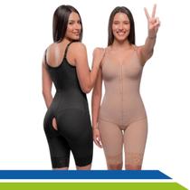 Kit 2 Cintas Pós Cirúrgica Emana Macaquinho Reforçada Abdominoplastia Lipoaspiração 4 Ajustes Original